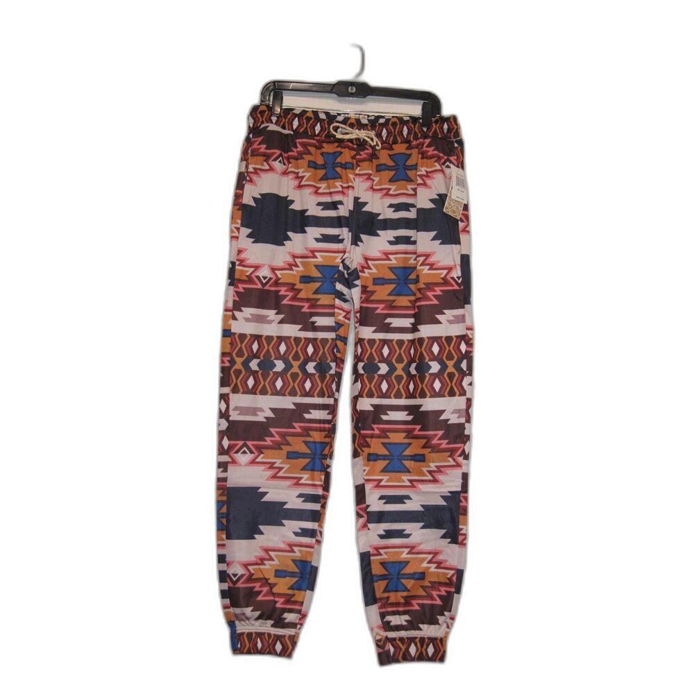 Fresh Prints of Bel-Air Natural Tribal Print Joggers Size L NWT